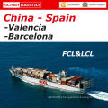 Ocean Freight/Shipping From China to Valencia/Barcelona/Fos/Marseille/Malta/Genova/Venice/Naples